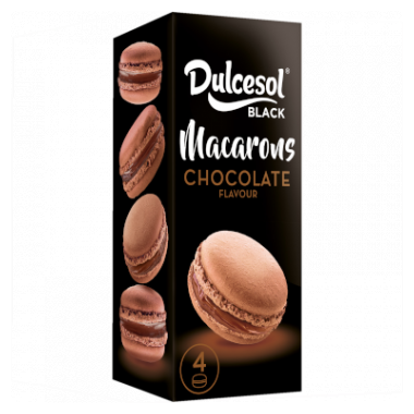 Dulcesol Black Macarons Chocolate